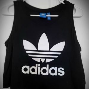 Women's Adidas Black Crop Top Size Small